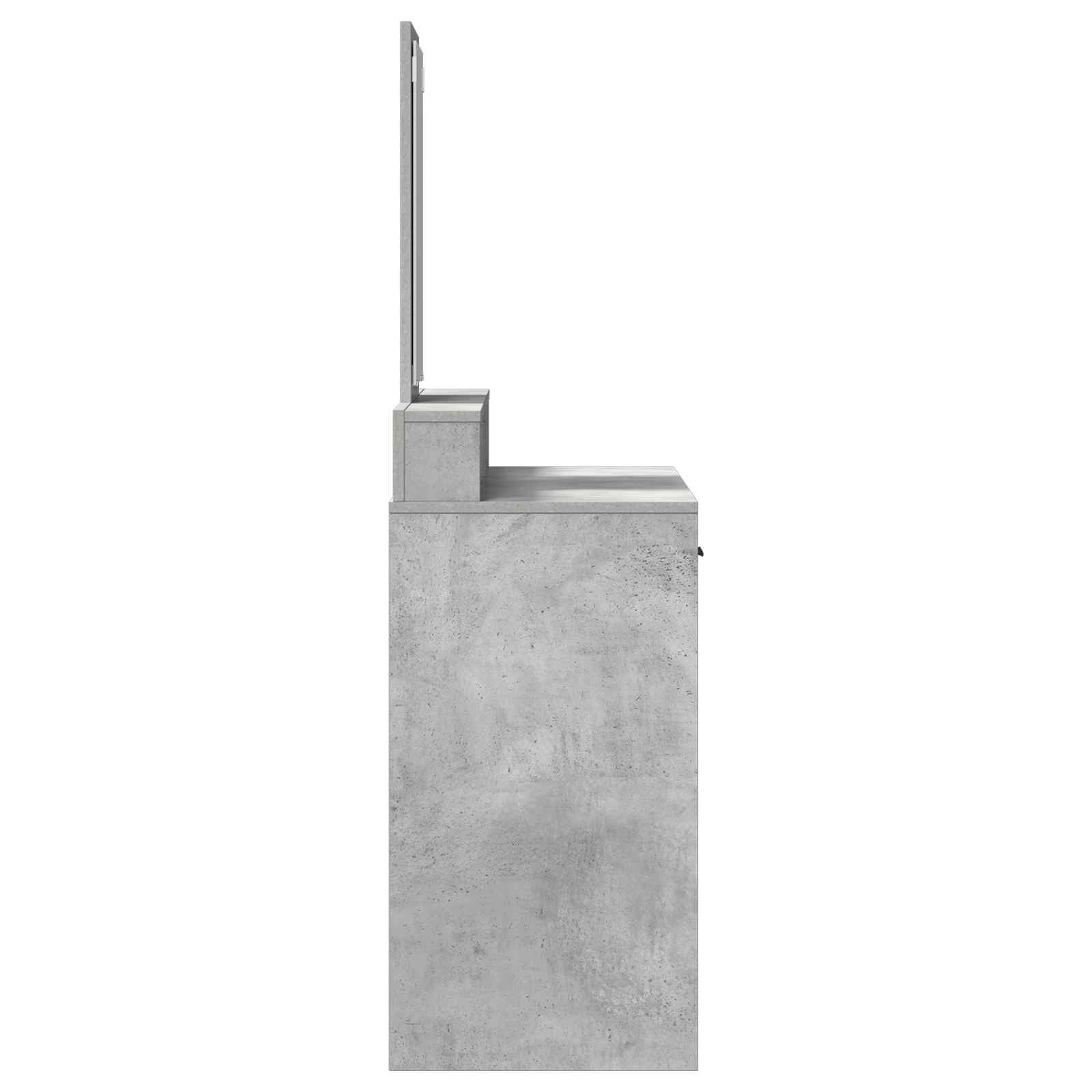 Sminkebord Med Skuff Betonggrå 100 X 41 X 140 Cm Konstruert Tre