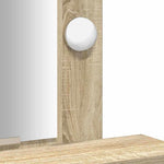 Sminkebord Med Speillys Brun 50 X 41 X 140 Cm Konstruert Tre