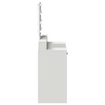 Sminkebord Med Speillys Hvit 79 X 41 X 140 Cm Konstruert Tre