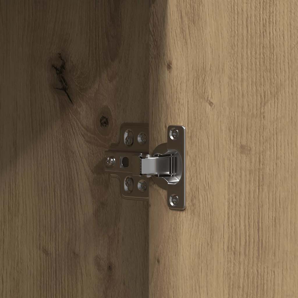 Sminkebord Med Speillys Brun 102 X 33 X 135 Cm Konstruert Tre