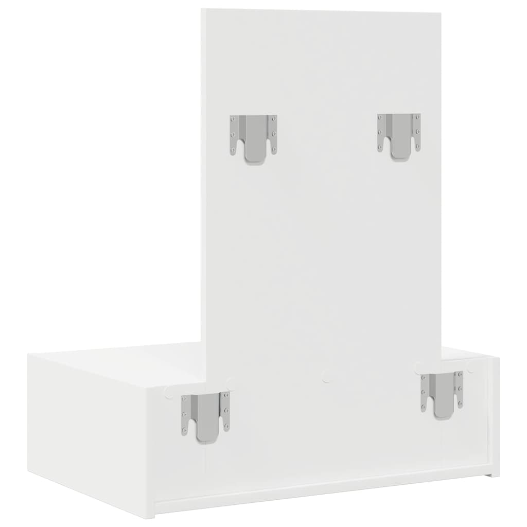 Sminkebord Med Skuff Hvit 60 X 40 X 70 Cm Konstruert Tre