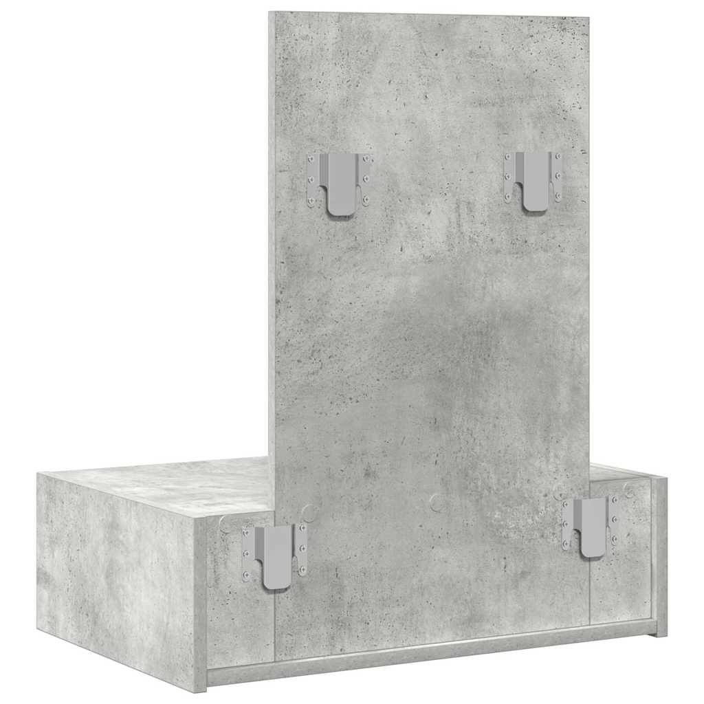Sminkebord Med Skuff Grå 60 X 40 X 70 Cm Konstruert Tre