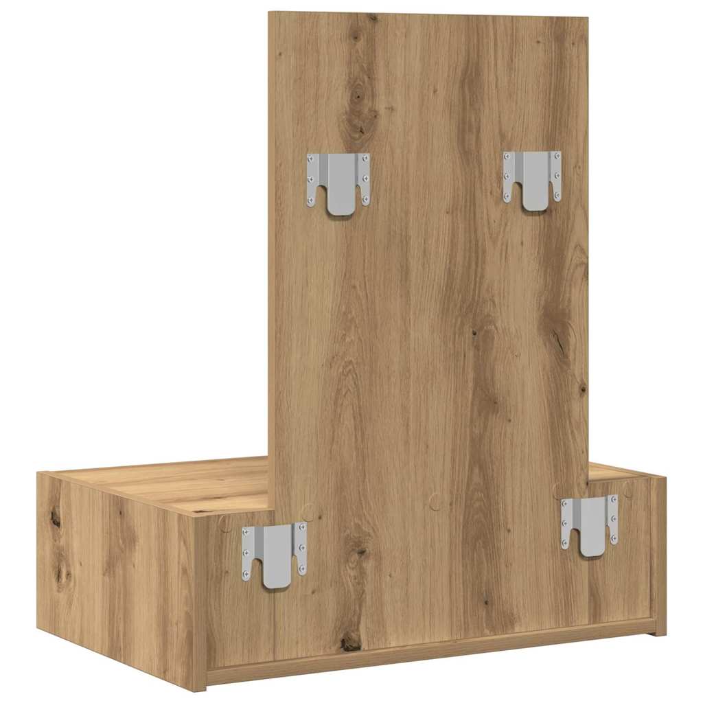 Sminkebord Med Skuff Brun 60 X 40 X 70 Cm Konstruert Tre