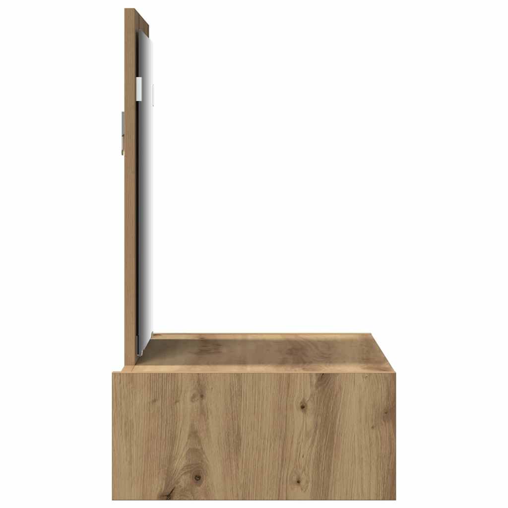 Sminkebord Med Skuff Brun 60 X 40 X 70 Cm Konstruert Tre