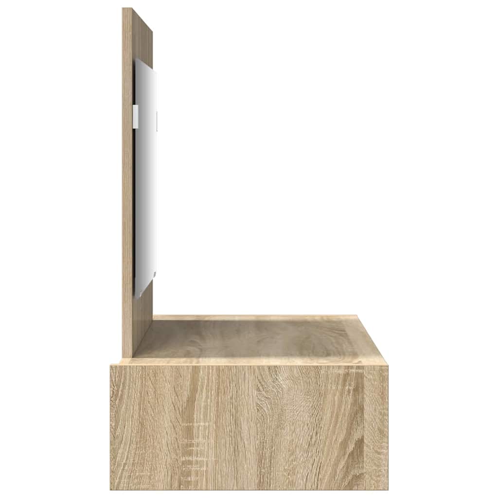 Sminkebord Med Skuff Brun 83 X 40 X 70 Cm Konstruert Tre