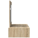 Sminkebord Med Skuff Brun 83 X 40 X 70 Cm Konstruert Tre