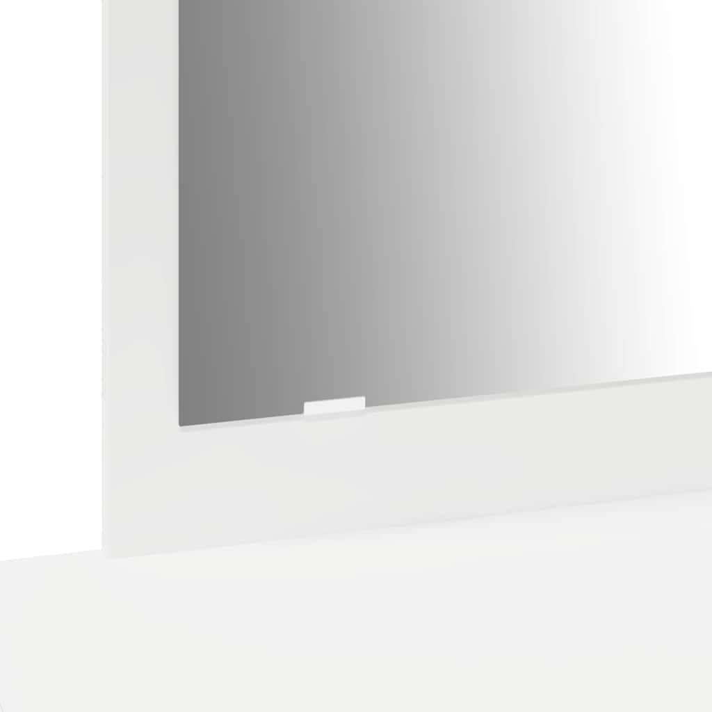Sminkebord Med Skuff Hvit 100 X 40 X 70 Cm Konstruert Tre
