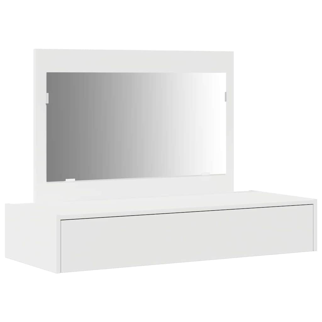 Sminkebord Med Skuff Hvit 100 X 40 X 70 Cm Konstruert Tre