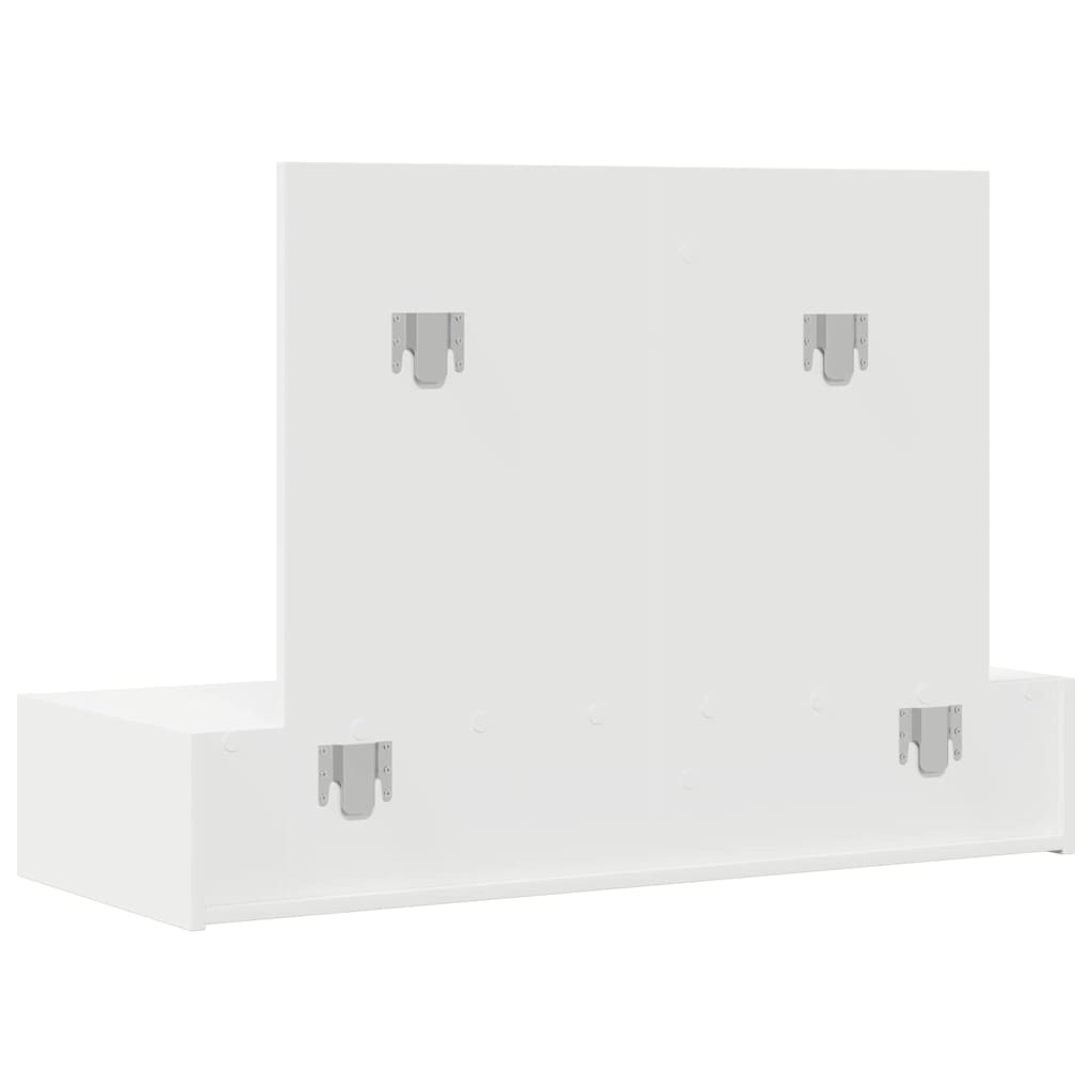 Sminkebord Med Skuff Hvit 100 X 40 X 70 Cm Konstruert Tre