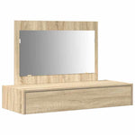 Sminkebord Med Skuff Brun 100 X 40 X 70 Cm Konstruert Tre