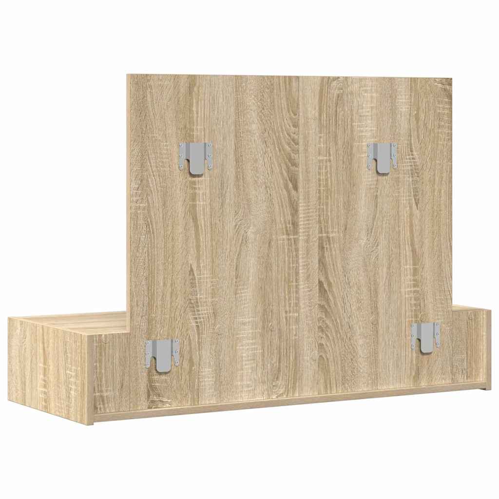 Sminkebord Med Skuff Brun 100 X 40 X 70 Cm Konstruert Tre