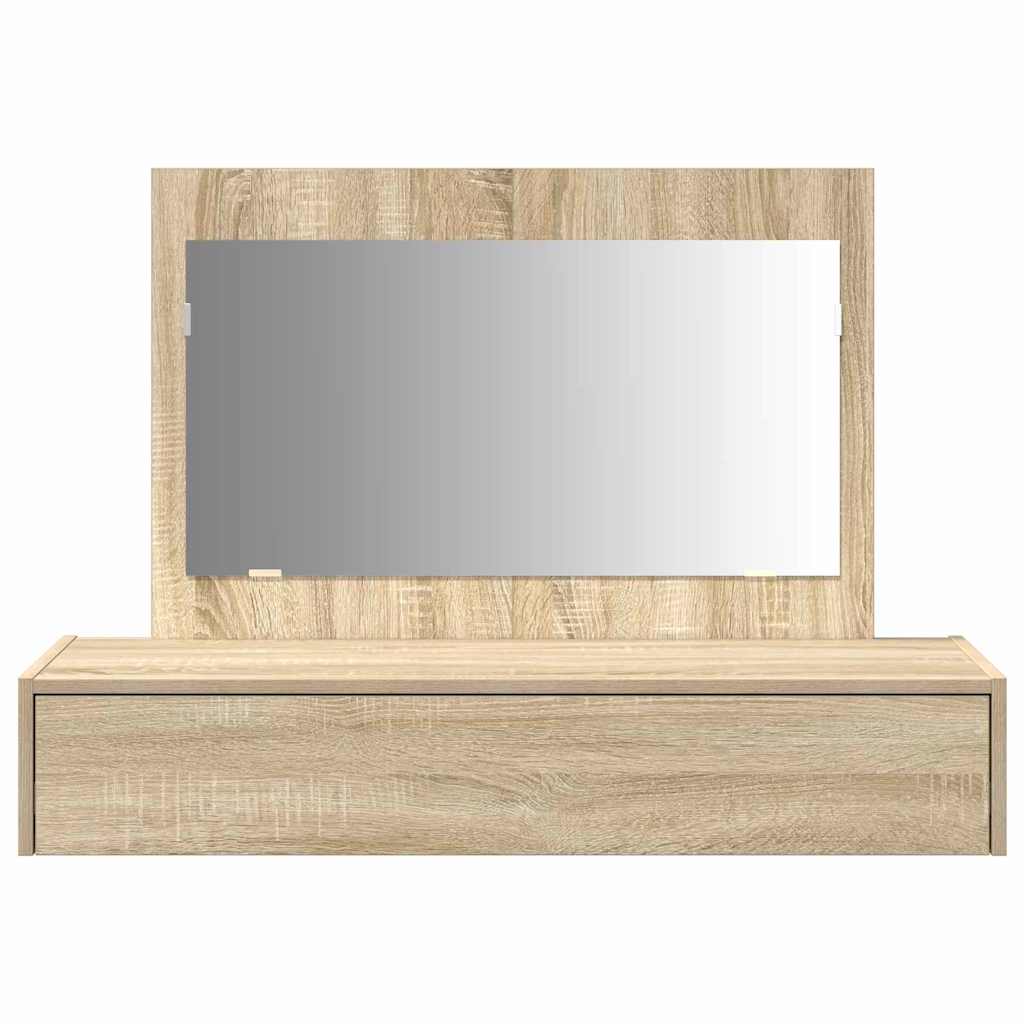 Sminkebord Med Skuff Brun 100 X 40 X 70 Cm Konstruert Tre