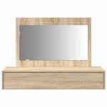 Sminkebord Med Skuff Brun 100 X 40 X 70 Cm Konstruert Tre