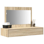 Sminkebord Med Skuff Brun 100 X 40 X 70 Cm Konstruert Tre