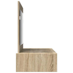 Sminkebord Med Skuff Brun 100 X 40 X 70 Cm Konstruert Tre