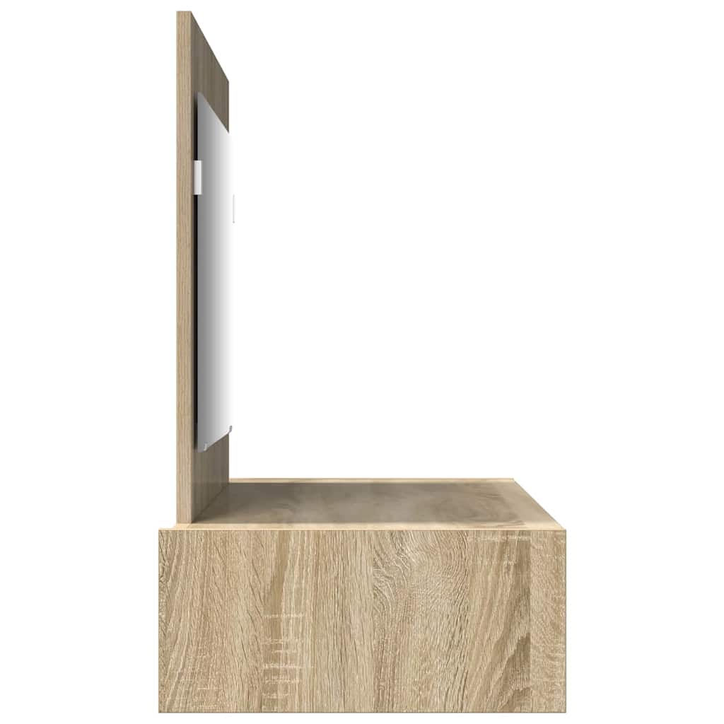 Sminkebord Med Skuff Brun 100 X 40 X 70 Cm Konstruert Tre
