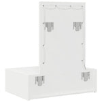 Sminkebord Med Speillys Hvit 60 X 40 X 70 Cm Konstruert Tre