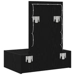 Sminkebord Med Speillys Svart 60 X 40 X 70 Cm Konstruert Tre