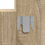 Sminkebord Med Speillys Brun 60 X 40 X 70 Cm Konstruert Tre