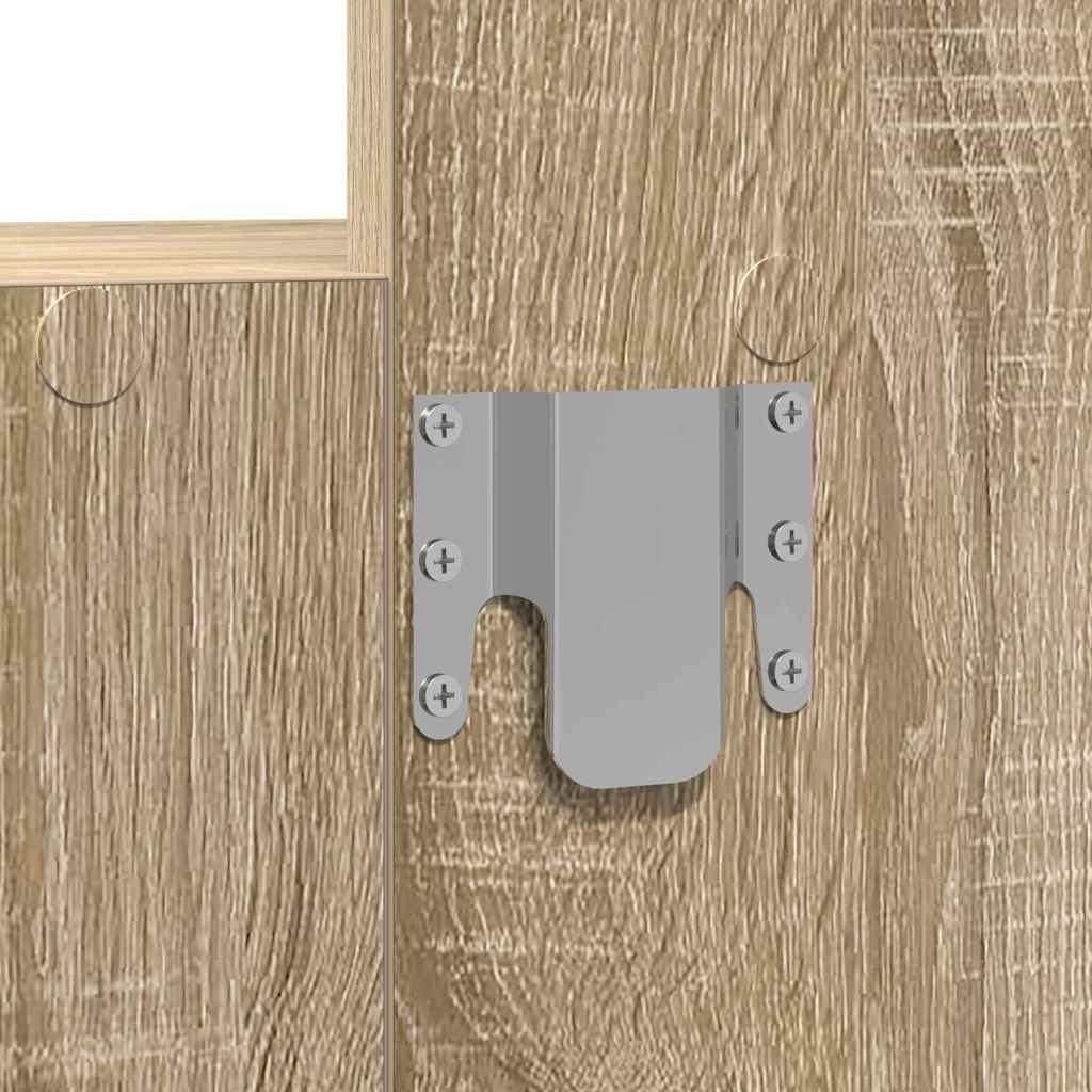 Sminkebord Med Speillys Brun 60 X 40 X 70 Cm Konstruert Tre