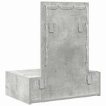 Sminkebord Med Speillys Grå 60 X 40 X 70 Cm Konstruert Tre