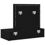 Sminkebord Med Speillys Svart 83 X 40 X 70 Cm Konstruert Tre