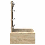 Sminkebord Med Speillys Brun 83 X 40 X 70 Cm Konstruert Tre