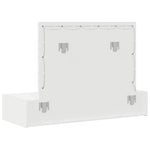 Sminkebord Med Speillys Hvit 100 X 40 X 70 Cm Konstruert Tre
