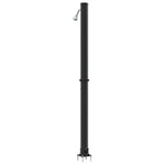 Utendørs Soldusj Svart 217 Cm Pvc Og Aluminium