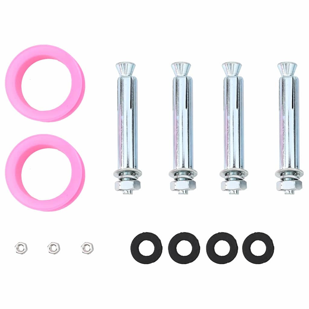 Utendørs Soldusj Svart 217 Cm Pvc Og Aluminium