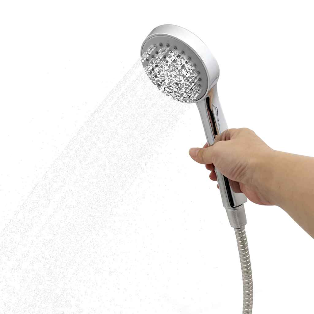 Utendørs Soldusj Svart 217 Cm Pvc Og Aluminium