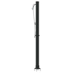 Utendørs Soldusj Svart 217 Cm Pvc Og Aluminium