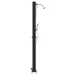 Utendørs Soldusj Svart 217 Cm Pvc Og Aluminium