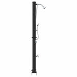 Utendørs Soldusj Svart 217 Cm Pvc Og Aluminium
