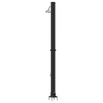 Utendørs Soldusj Svart 217 Cm Pvc Og Aluminium
