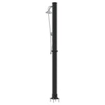 Utendørs Soldusj Svart 217 Cm Pvc Og Aluminium