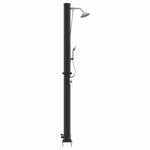 Utendørs Soldusj Svart 217 Cm Pvc Og Aluminium