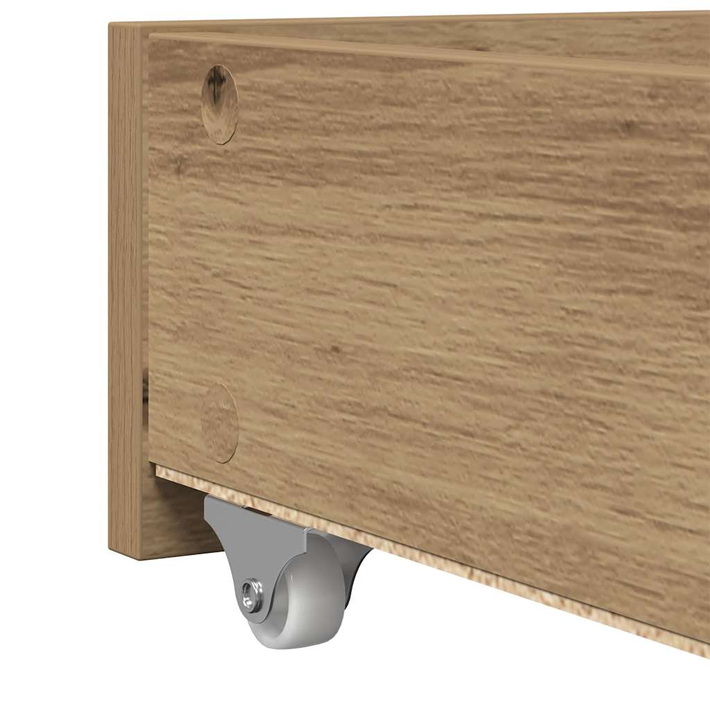 Seng Med Hodegjerde Artisan Eik 75 X 190 Cm Konstruert Tre