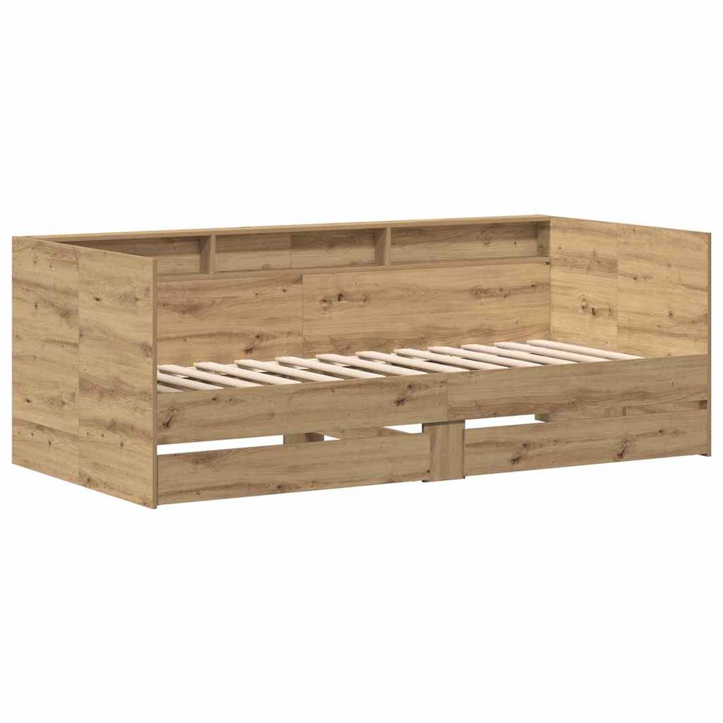 Seng Med Hodegjerde Artisan Eik 75 X 190 Cm Konstruert Tre