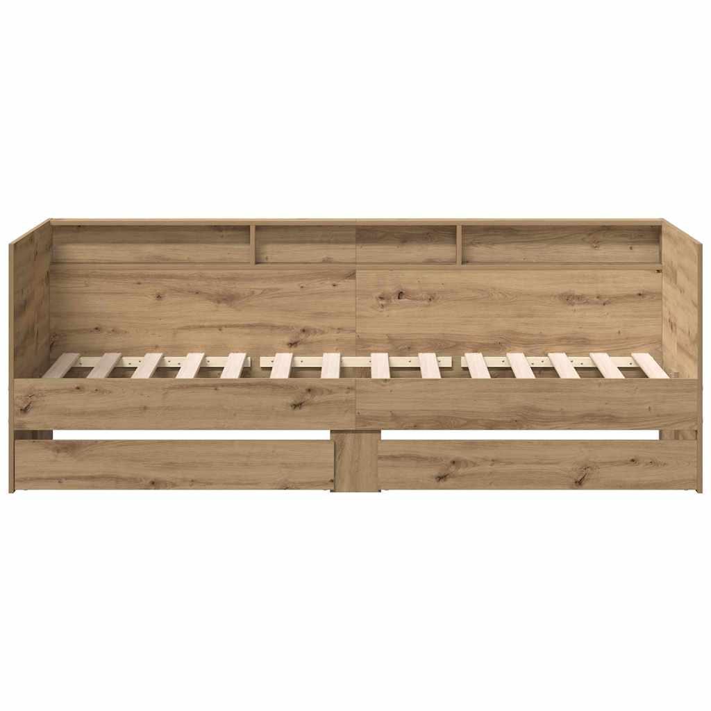 Seng Med Hodegjerde Artisan Eik 75 X 190 Cm Konstruert Tre