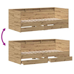 Seng Med Hodegjerde Artisan Eik 75 X 190 Cm Konstruert Tre