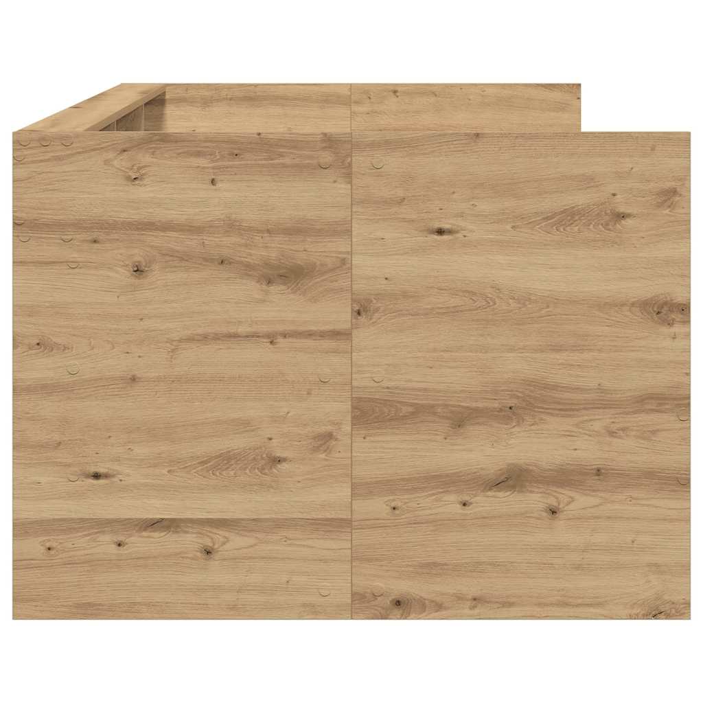 Seng Med Hodegjerde Artisan Eik 75 X 190 Cm Konstruert Tre