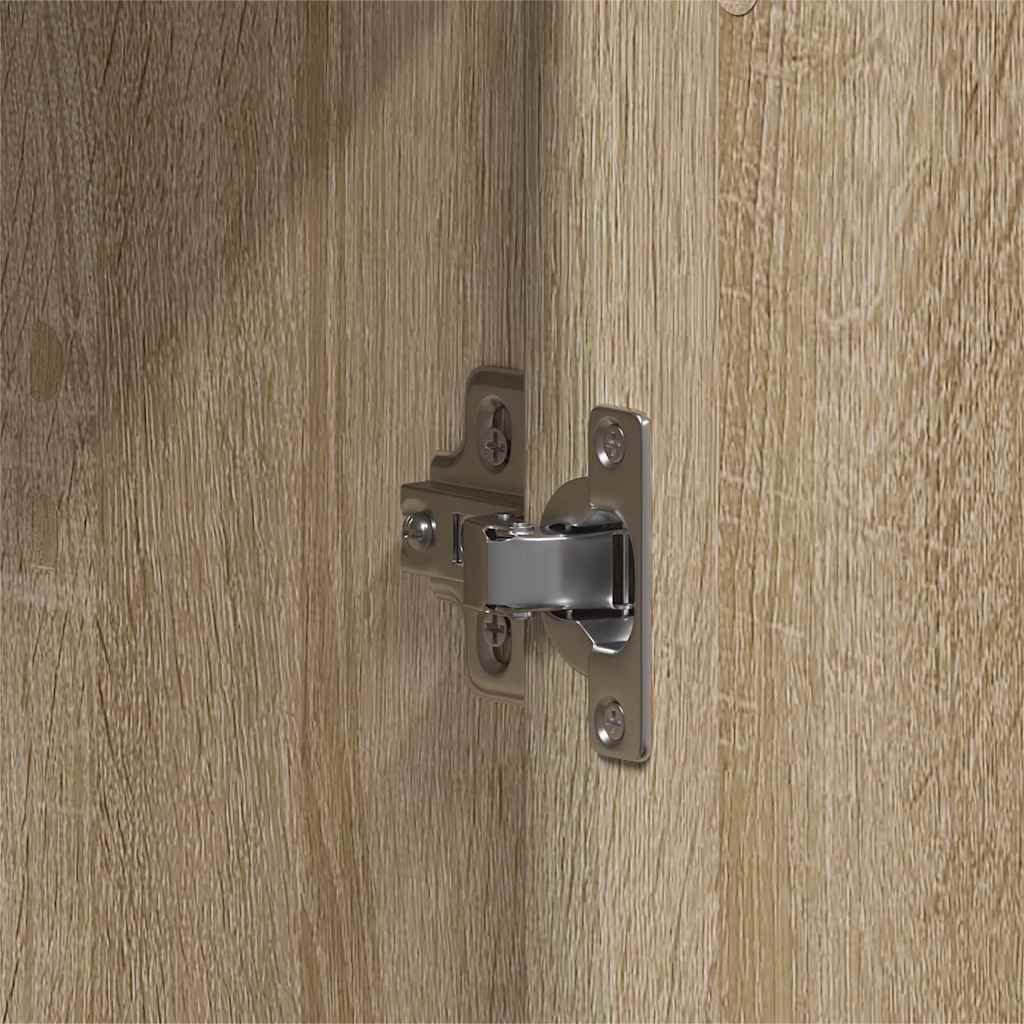 Garderobeskap Sonoma Eik 55 X 25 X 189 Cm Konstruert Tre