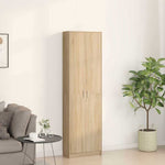 Garderobeskap Sonoma Eik 55 X 25 X 189 Cm Konstruert Tre