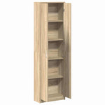 Garderobeskap Sonoma Eik 55 X 25 X 189 Cm Konstruert Tre