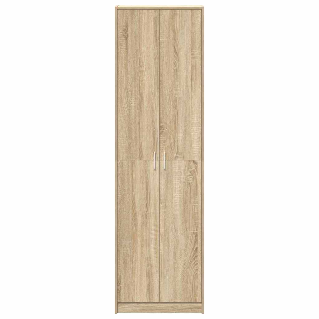 Garderobeskap Sonoma Eik 55 X 25 X 189 Cm Konstruert Tre