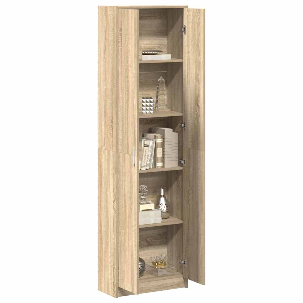 Garderobeskap Sonoma Eik 55 X 25 X 189 Cm Konstruert Tre