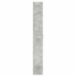 Garderobeskap Med Dør Betonggrå 55 X 25 X 189 Cm Konstruert Tre