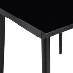 Hagespisegruppe 5 Deler Svart Polyrotting Glass