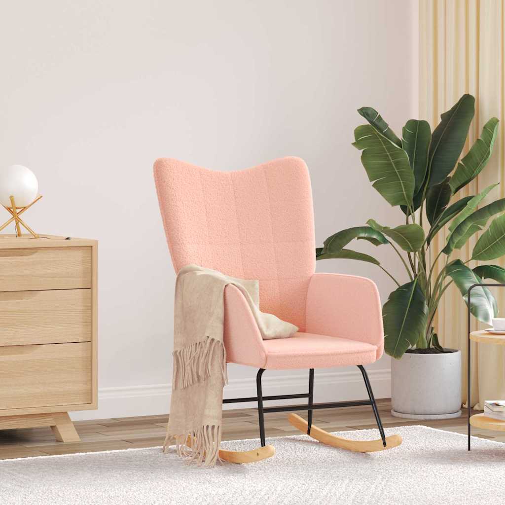 Gyngestol Rosa Sherpa-Stoff